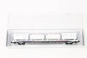 N Scale Lowell Smith American Freedom Train #9 89' Flat Car w/ 4 Wagons #30 - Picture 1 of 3