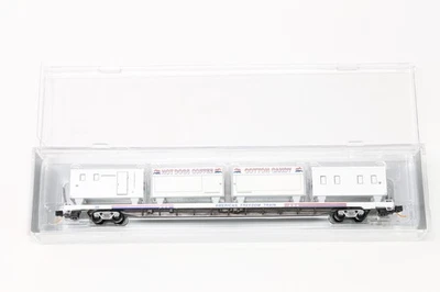 N Scale Lowell Smith American Freedom Train #9 89' Flat Car w/ 4 Wagons #30 - Image 1 of 3