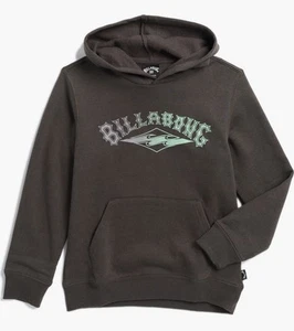 NWT Billabong Boys Grady Wave Fleece Hoodie Sweatshirt Asphalt Gray MEDIUM 10-12 - Picture 1 of 2