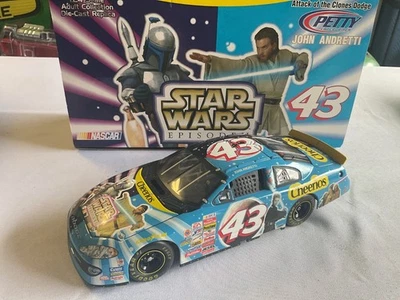 John Andretti #43 Star Wars Episodio II 2002 Dodge Team Caliber Nascar Petty 1/24 Foto 1 de 2