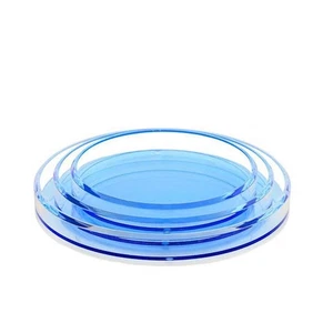 NEW Alexandra von Furstenberg Infinity Tray Nesting Set Blue 3pce - Picture 1 of 3