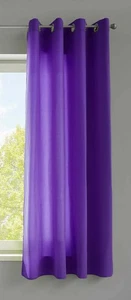 Vorhang Schal Ösen »Berlin« Blckdicht Microsatin HxB 175x140 cm Lila - Bild 1 von 5