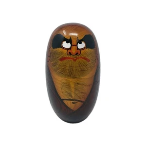 Muñeca de madera Daruma Kokeshi siete dioses de la suerte okimono adorno decoración del hogar objeto - Imagen 1 de 9