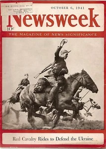 Newsweek 1941 Oct 6 RED CAVALRY RIDES - Picture 1 of 1