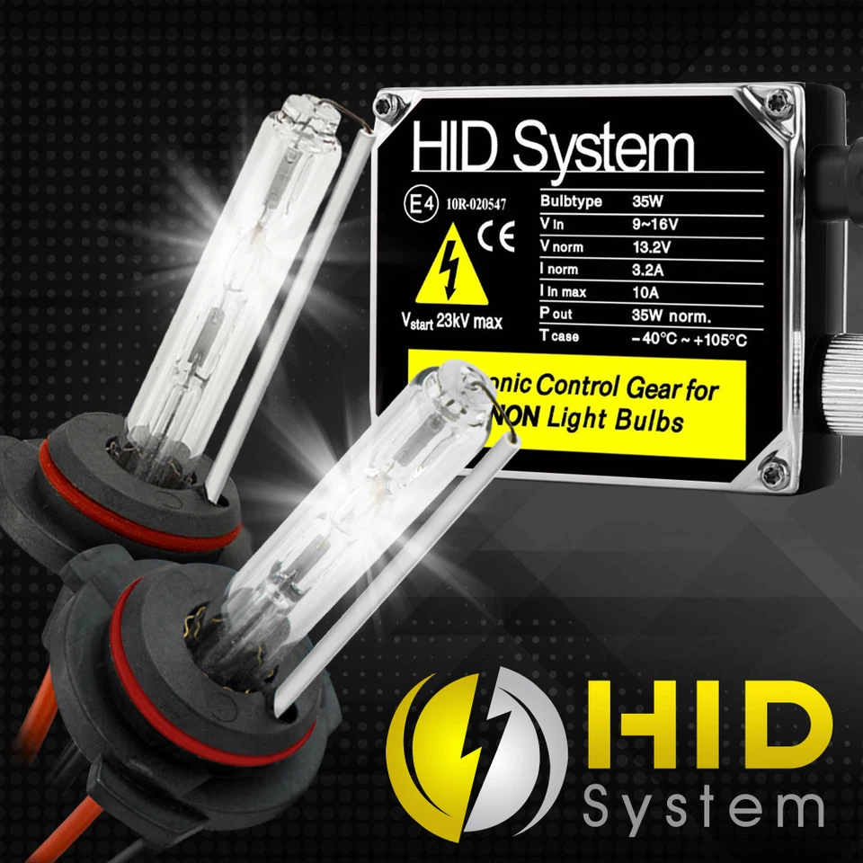 KIT de conversión de faros de xenón 35W HID bombilla lastre haz alto-bajo H1 H4 H13 9005 EE. UU. Foto 1 de 4