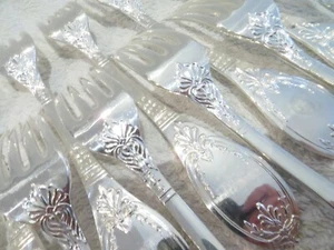 Magnifique 12 fourchettes de table métal argenté Europ Felix Empire dinner forks - Picture 1 of 10