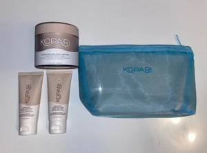 Bolso KOPARI Ultra Restore Body Butter tamaño completo, tamaño de viaje y malla azul — NUEVO - Imagen 1 de 5