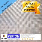 20 Plastic Prismatic Light Diffuser Suspended Ceiling Tile 595x595mm  20units
