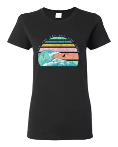Camiseta gráfica retro Let The Sea Set You libre exterior para mujeres - Imagen 1 de 17