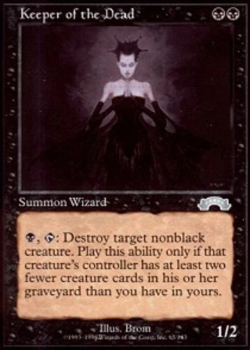 Keeper of the Dead ~ Heavily Played Exodus MTG Magic UltimateMTG Black Card - Image 1 of 1