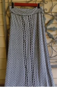 Max Studio Maxirock Gummibund schwarz weiß - Bild 1 von 3