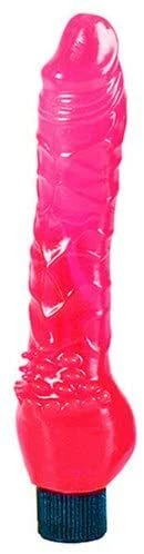 Vibrador California Exotics Novedades Delgado Jelly Delight, 6.5", Rosa Foto 1 de 1