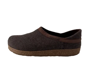 Haflinger Unisex GZH Grizzly Closed Heel Wool Clogs EU 42 Smokey Brown Germany - Picture 1 of 6
