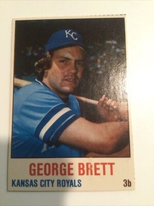 1978 HOSTESS #27 - GEORGE BRETT - KANSAS CITY ROYALS - Near Mint Hand cut Rare