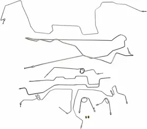 Fits GM Complete Brake Line Kit; Fine Lines-CBK0314SS - Foto 1 di 4
