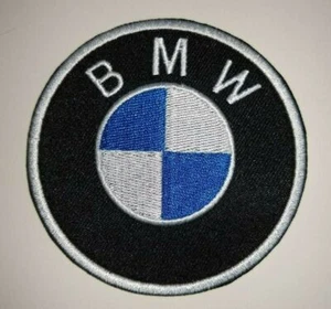BMW Belgian Motor Works~Embroidered Patch~Car Truck Auto~3" Round~Iron Sew On - Picture 1 of 1