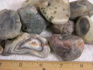 Botswana agate mine rough 2.5 -1 inch 5 pound lots - Picture 1 of 2