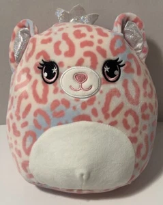 SQUISHMALLOW Brandi Pink Cheetah Leopard Cat Crown Princess 8" Plush - Picture 1 of 6