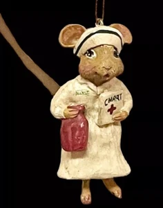 Kurt Adler Nurse Christmas Ornament HOLE IN THE WALL GANG Resin Cute - Picture 1 of 9