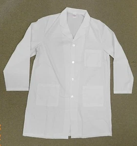 Lab Jacket Premier 666 Medical Uniform Button Pocket Coat Unisex White 48 New - Picture 1 of 4
