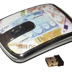 MOUSE OTTICO WIRELESS ULTRA SLIM SENZA FILO CAVO PC NOTEBOOK USB EURO - Foto 1 di 1