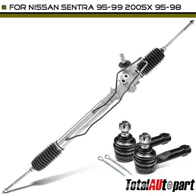 Barra de dirección asistida y piñón + barra de amarre exterior para Nissan Sentra 1995-1999 200SX Foto 1 de 4