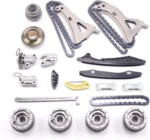 M278 Timing Chain Kit & Camshaft Adjusters for Mercedes-Benz C218 X218 W212 4.7L - Picture 1 of 7