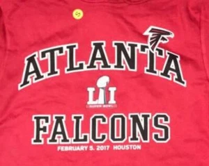 SUDADERA CON CAPUCHA FALCONS SUPER BOWL LI 51 - 2017 - NUEVA CON ETIQUETAS - LICENCIA NFL - Imagen 1 de 9