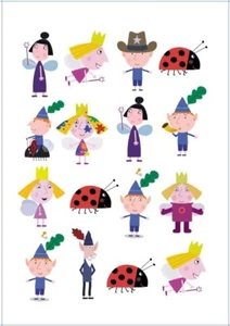 1x Ben And Holly Party Supplies Temporary TATTOO Sheet. Lolly Loot Bag Cake Game - Picture 1 of 1