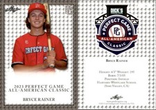 BRYCE RAINER 2023 Leaf "Perfect Game All-American Classic" BASEBALL CARD #11