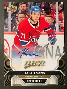 Jake EVANS 2020-21 Upper Deck MVP Rookie Auto #246 Montreal Canadiens - Picture 1 of 2