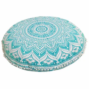 New 32" Large Mandala Round Pillow Case Bohemian Meditation Floor Cushion Covers - Picture 1 of 144