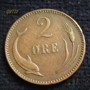 * Gutse * Danimarca, Christian Ix, 2 Ore 1894, Marsopa, EBC - Picture 1 of 2