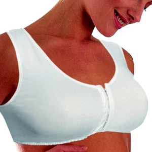 Scudotex Stretch BH weich Baumwolle Post Operation weiß weiß - Bild 1 von 2