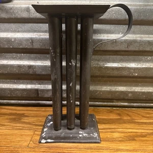 Vtg 6 Tube taper candle Mold metal tube - Some Wax Still Inside - As-is - Picture 1 of 6