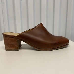 Nisolo All-Day-Pantolette mit Absatz Brandy Leder geschlossene Zehe Clog Damengröße 7,5 - Bild 1 von 21