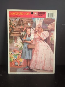 Vintage Wizard of Oz Golden Frame Tray Puzzle 1988 4215c-4 Dorothy Good Witch - Picture 1 of 6