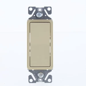 Eaton Ivory RESIDENTIAL 3-Way Decorator Rocker Wall Light Switch 15A Bulk 7503V - Picture 1 of 5