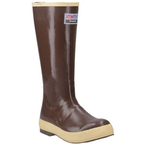 Xtratuf Legacy 15" Plain Toe Brown Rubber Male Textile/Weather Wellingtons - Picture 1 of 7