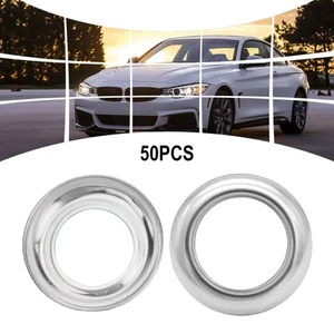 Stainless Steel Trim Ring Bezel Cover for 34 LED Marker Light Set of 50 - Picture 1 of 12