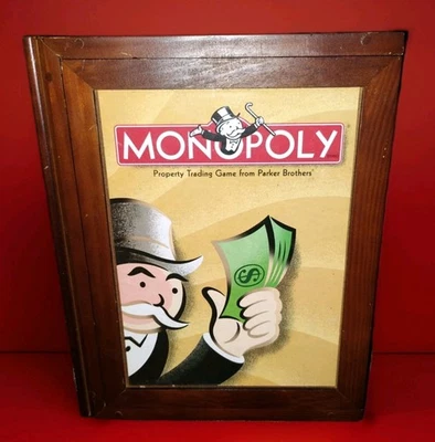Vintage Game Collectible Monopoly Game Wooden Box - Image 1 of 2