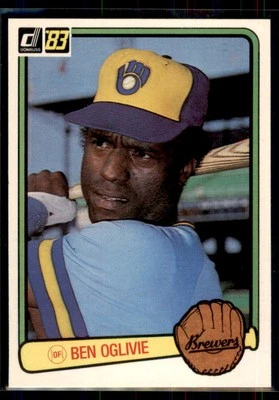 1983 Donruss Ben Oglivie #384 Milwaukee Brewers - Image 1 of 2