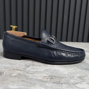 Gucci 1955 Horsebit Loafers Hells Blue Grain Leather 7.5 G or 8 US or 41.5 EUR - Picture 1 of 12