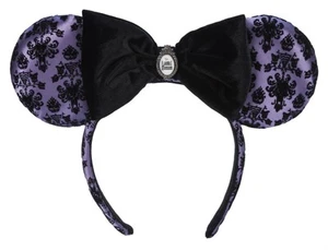 Disney Parks The Haunted Mansion Wallpaper Mickey Ear Headband New With Tags - Imagen 1 de 2