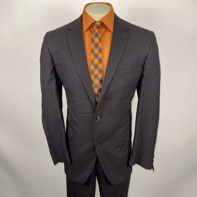 1960s Warren Sewell Suit Mens 42 Long Jacket 37 Pants Unhemmed Vintage Wool NOS - Image 1 of 4