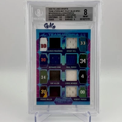 2022 LEAF TEAM UTOPIA IN THE GAME USED SPORTS TU-16. 8 NBA LEGENDS PATCH! #6/6 - Image 1 of 2