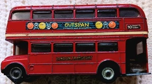 Corgi London Transport Routemaster Bus #468 Outspan Vintage Collectible Toy 1967 - Picture 1 of 12