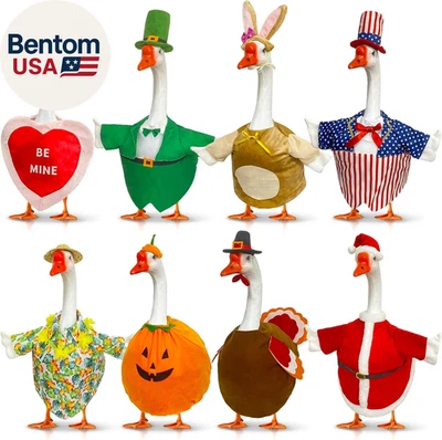 Juego de 8 Trajes de Ganso de Porche de Vacaciones Verano 4 de Julio Otoño Halloween Navidad Va Foto 1 de 4