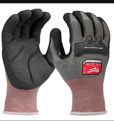 Guante sumergido de nitrilo de alta destreza nivel 4 corte antivibración Milwaukee, grande Foto 1 de 2