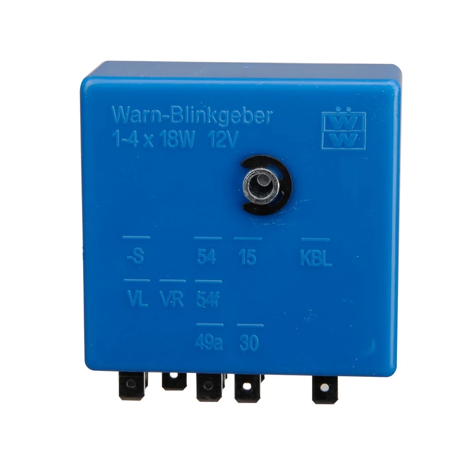 1967–1968 Volkswagen Beetle–Bus 9 pinos 12V relé piscador de emergência 211953227 - Imagem 1 de 4